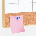 Gold-Tone Frame Weekly Planner and Cork Board Combo