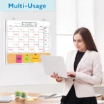 Monthly Calendar Whiteboard and Cork Strip Combo