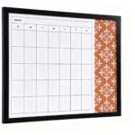 Monthly Planner and Patterned Memo Board Combo