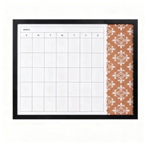 Monthly Planner and Patterned Memo Board Combo