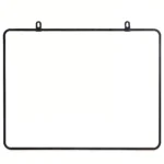 Rounded Black Edge Magnetic Dry Erase Whiteboard