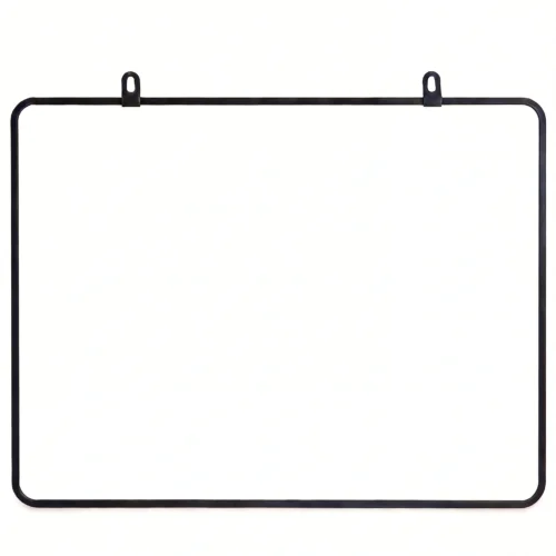 Rounded Black Edge Magnetic Dry Erase Whiteboard