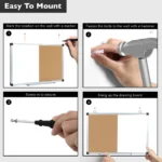 Whiteboard and Cork Board Combo