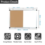 Whiteboard and Cork Board Combo